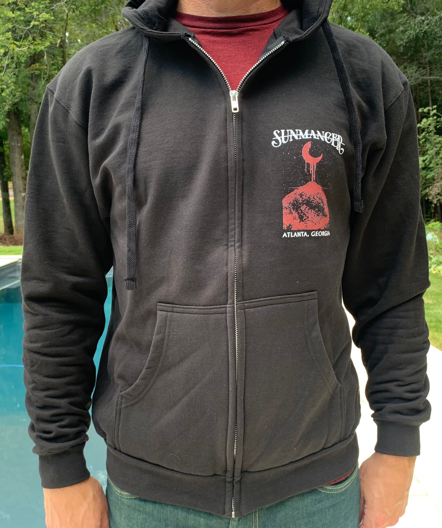 Blood Crescent Zip Hoodie